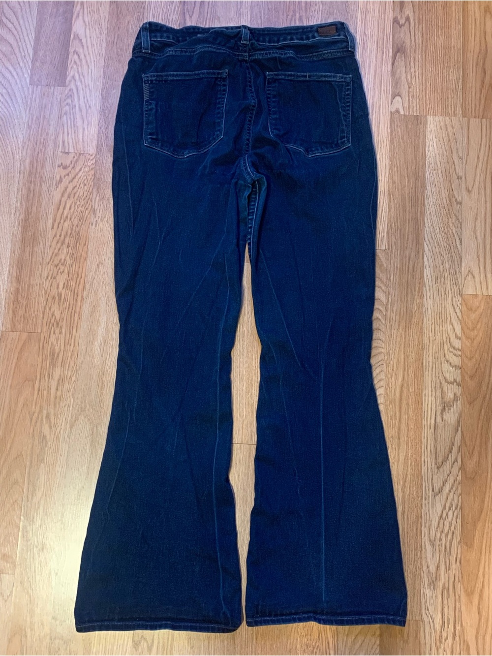 PAIGE Dark Blue Flare Jeans - Picture 2 of 8